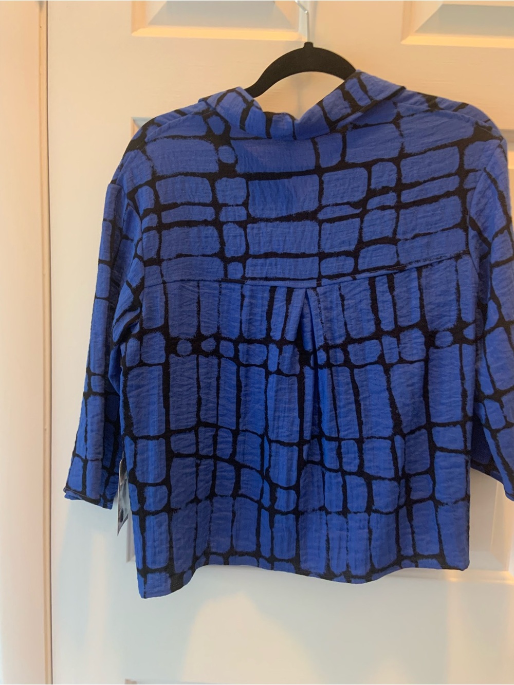 Habitat Bold Blue and Black Patterned Jacket - Picture 4 of 4